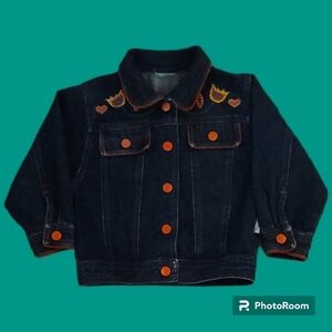 Vintage SPROCKETS Floral Embroidered Denim Snap Jean Jacket